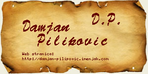 Damjan Pilipović vizit kartica